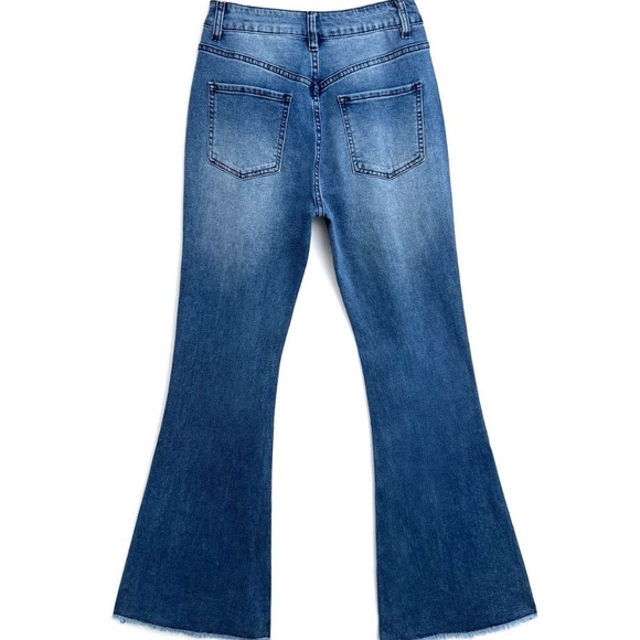 Emmiol "Flare Jeans in Blue Denim" NWT - Picture 3 of 16